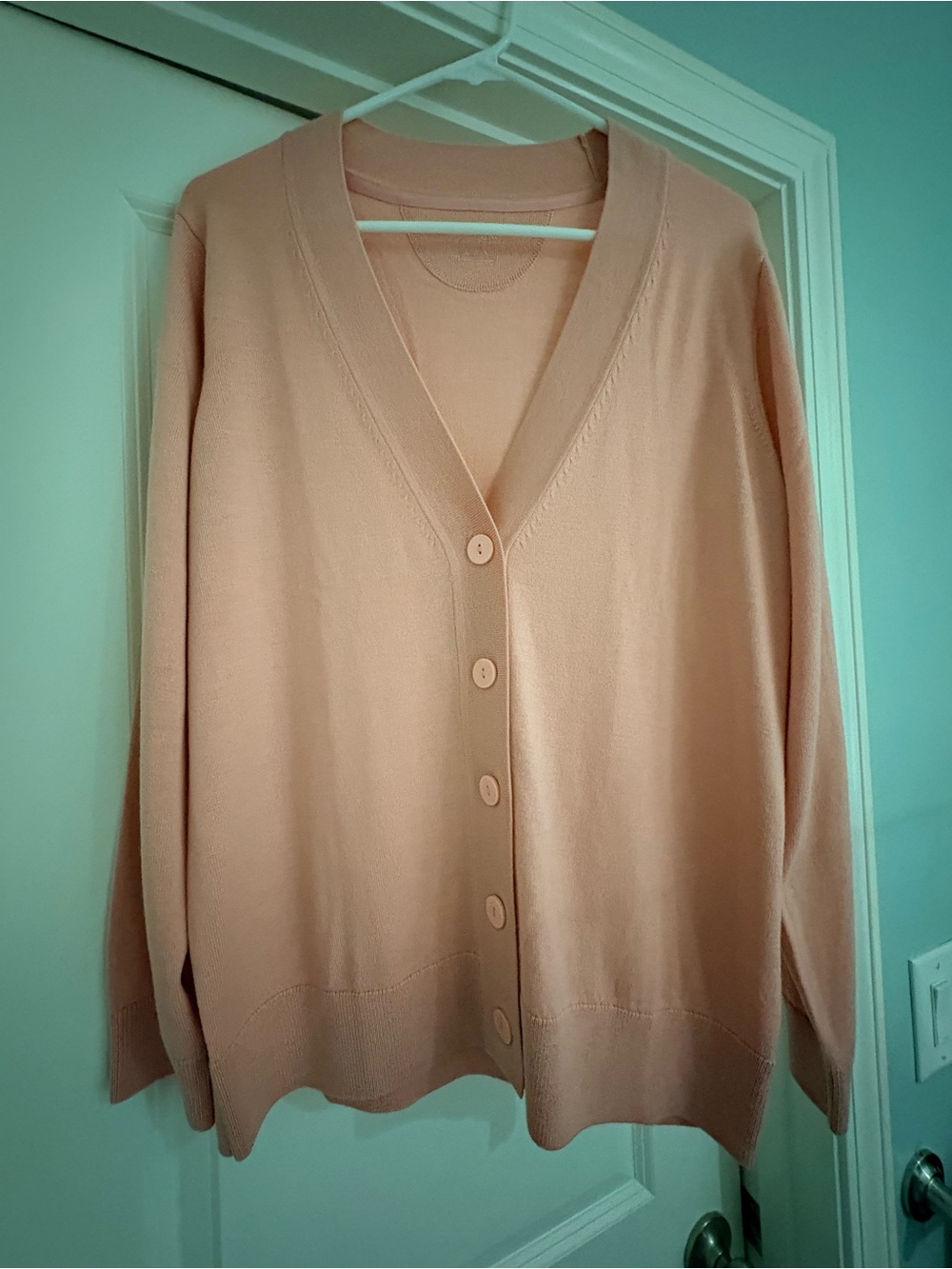 Woolx Women’s Pink Gia Button-Front Cardigan